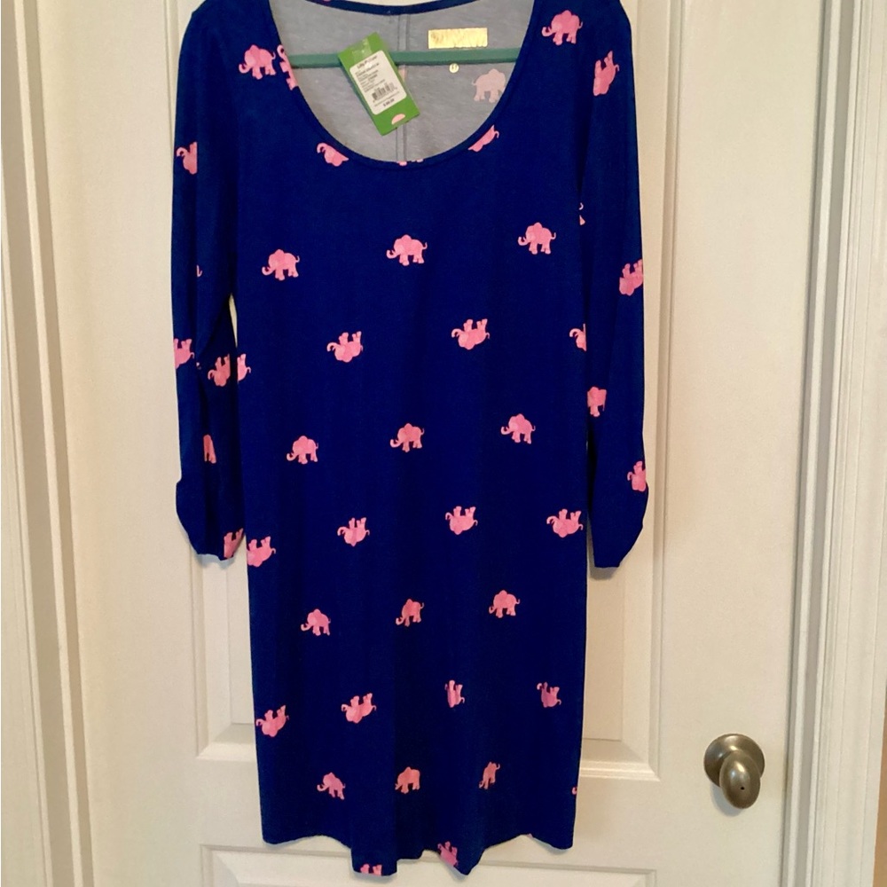 NWT LILY PULITZER  Navy Long Sleeve Dress, Size M